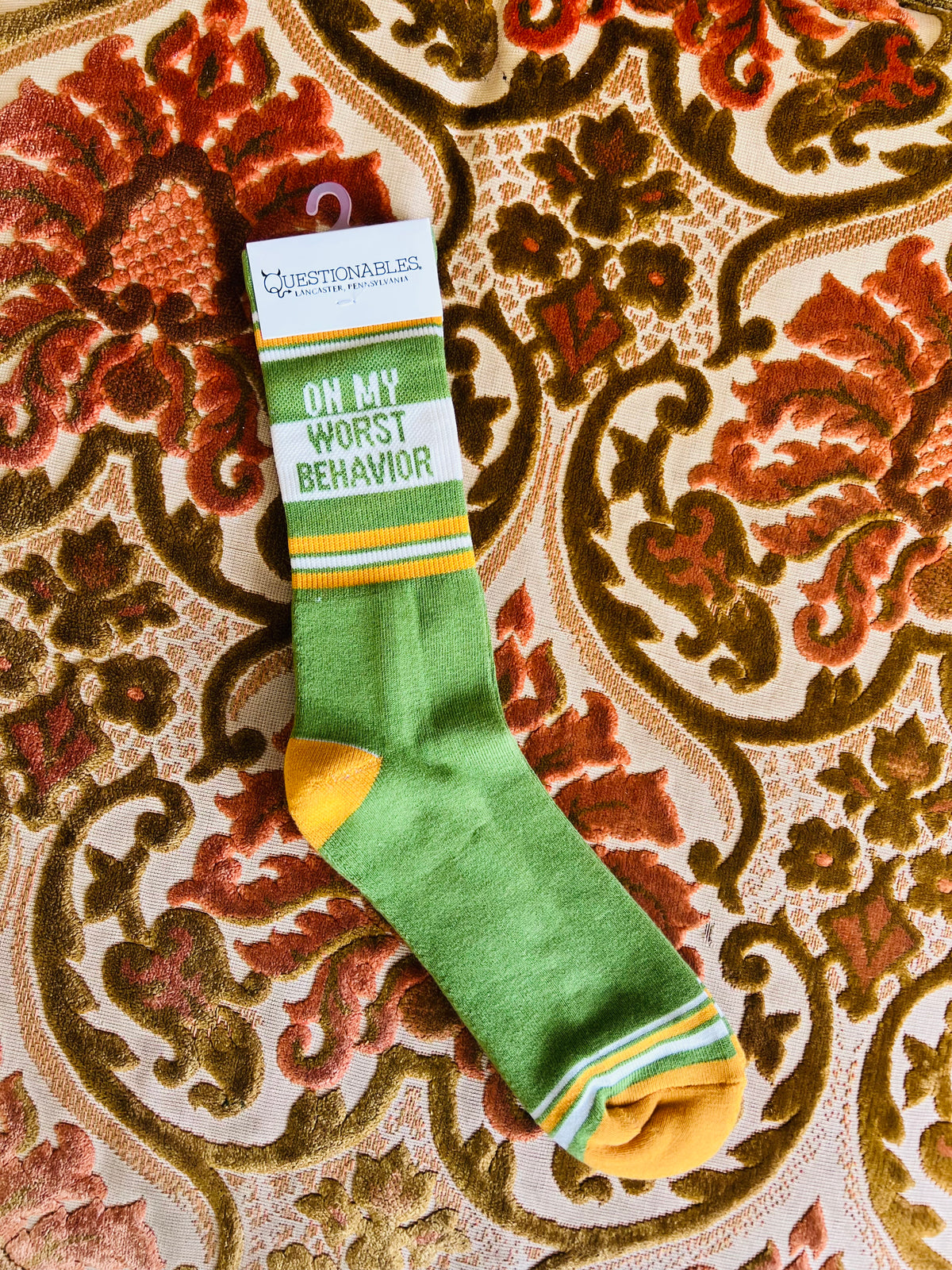 On My Worst Behavior Socks