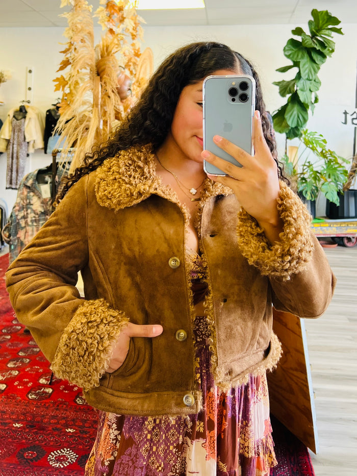Penny Lane 2.0 Faux Fur Coat in Camel
