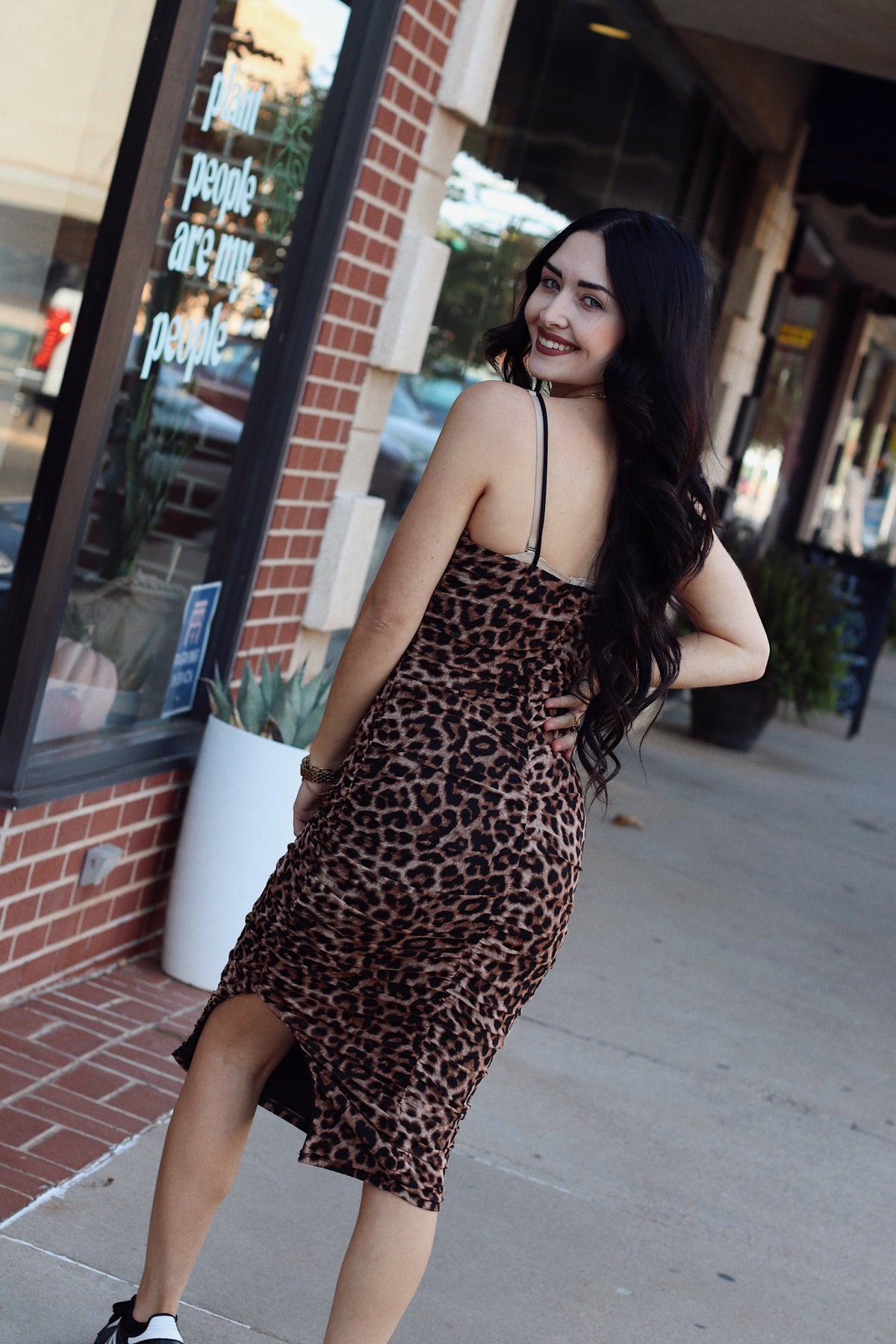 Rosie Leopard Mesh Dress