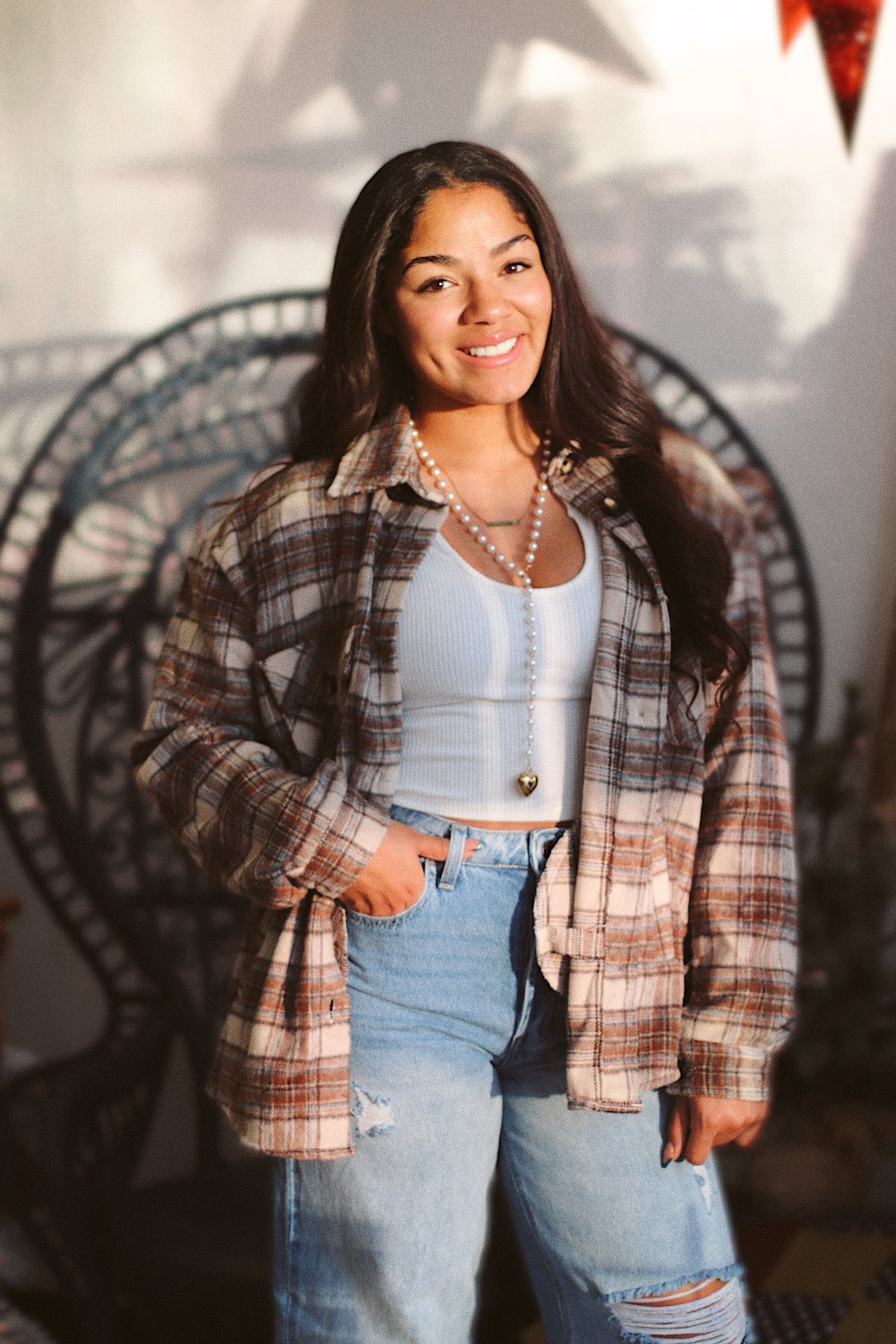 Brushed Plaid Shacket + Taupe | BF '25