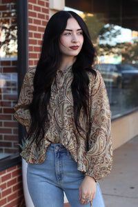 Paisley Flowy Blouse