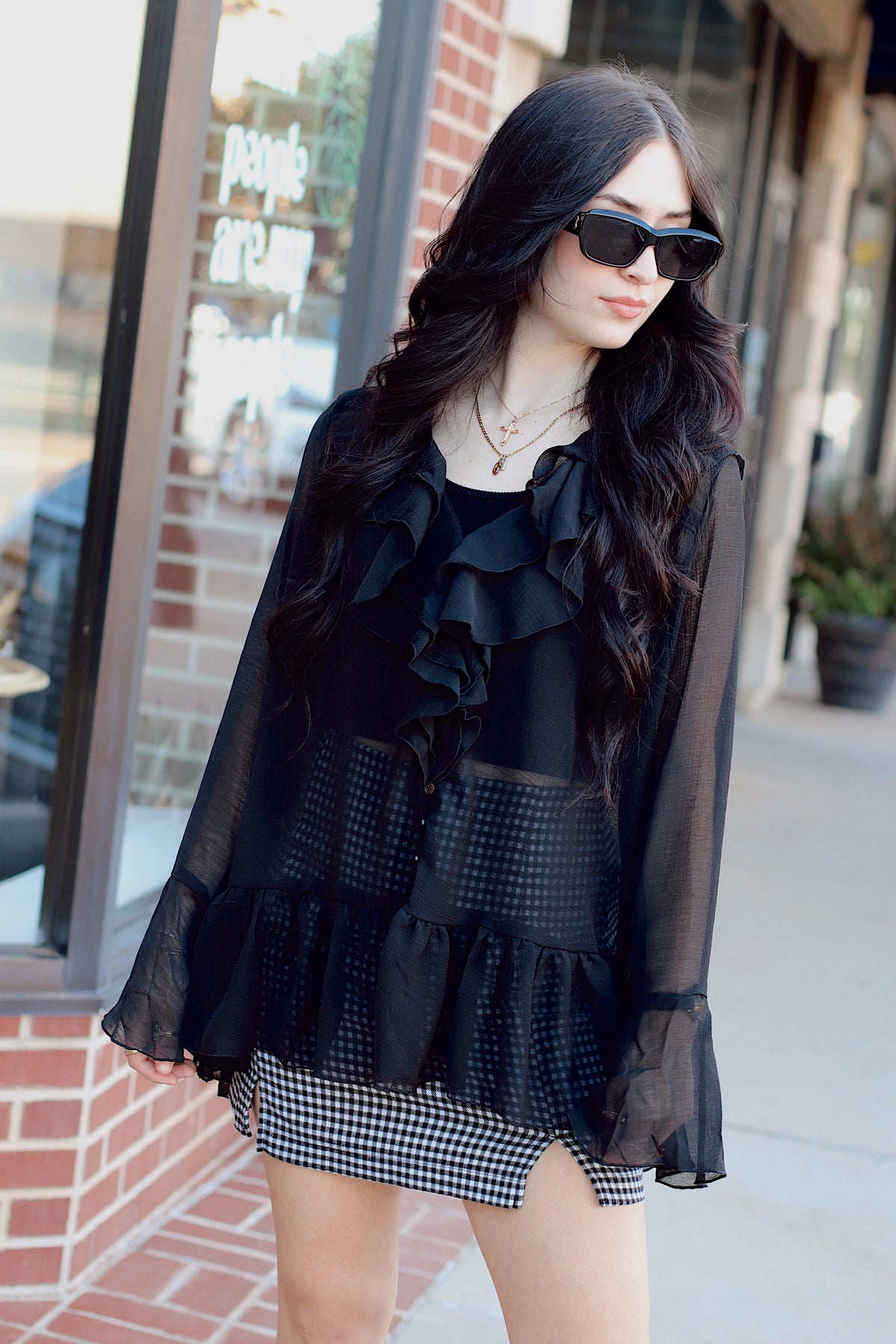 Tani Tunic Top + Black