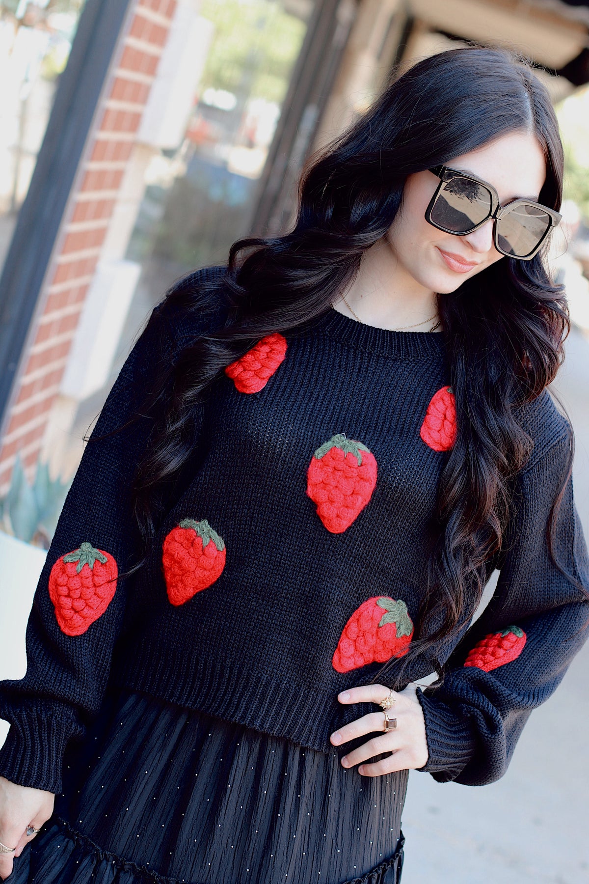 Darling Strawberry Sweater