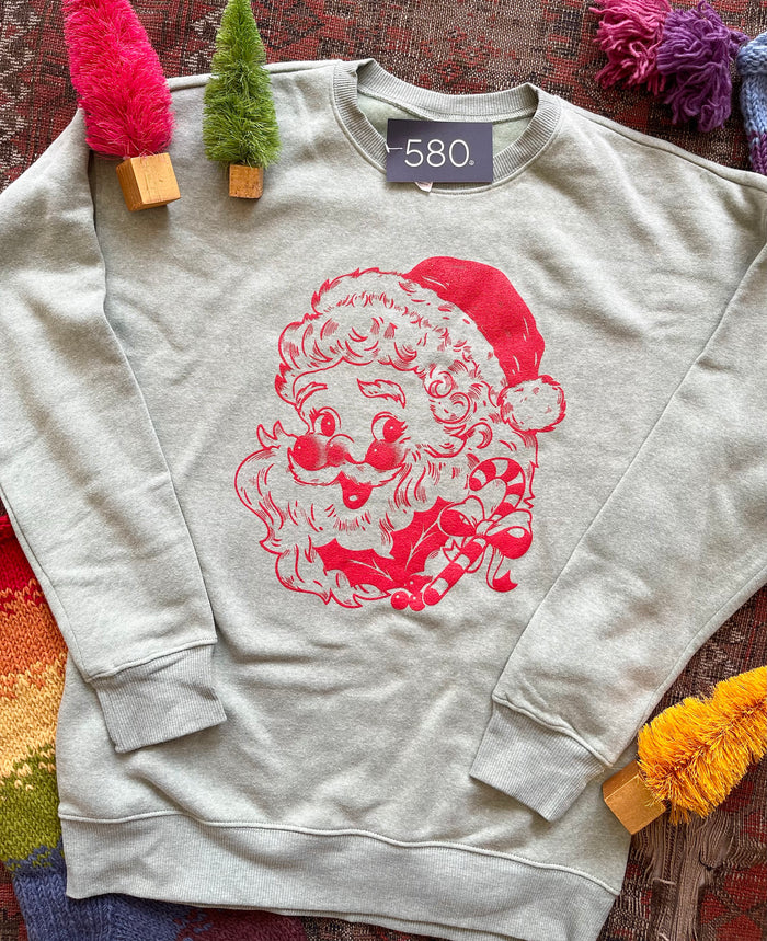 Green Santa Sweatshirt