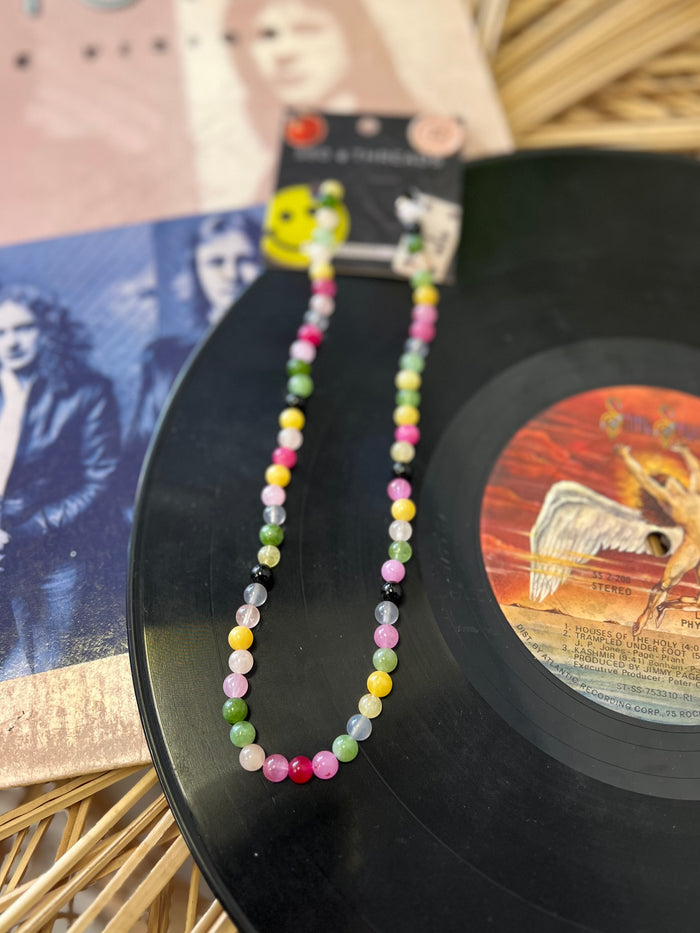 Colorful Round Beaded Necklace