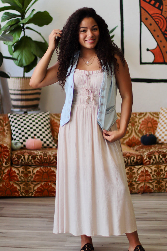Candle Light Midi Dress + Taupe