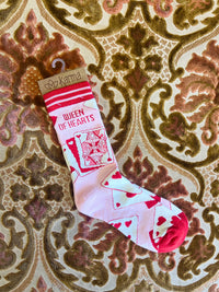 Queen Of Hearts Crew Socks