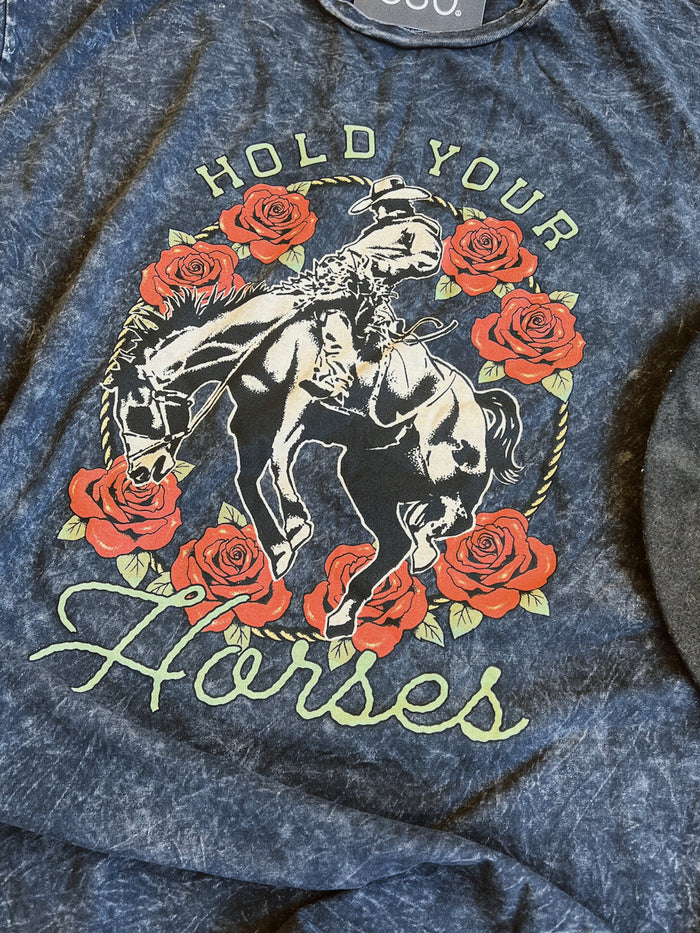 Hold Your Horses Graphic Tee // PLUS