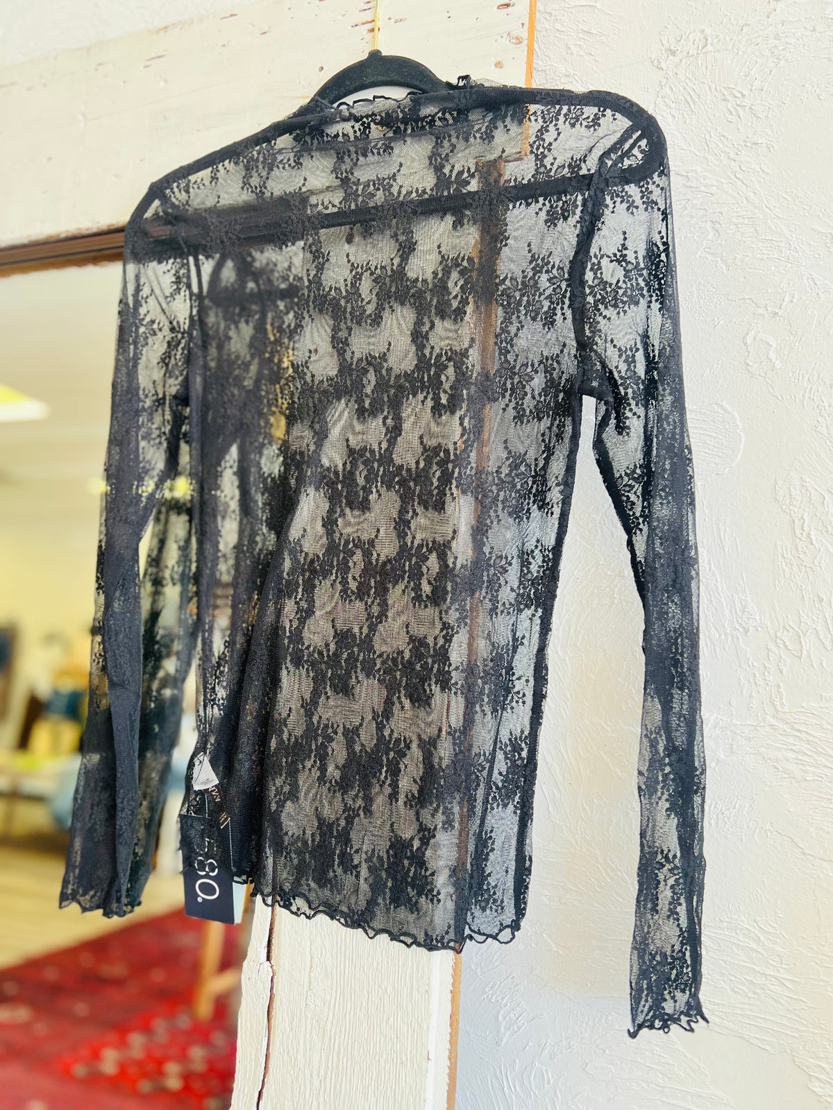 580 Lace Layering Top + Black