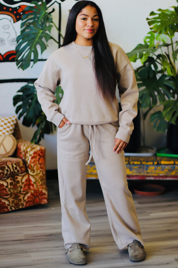 Comfiest Sweat Set Ever + Mocha