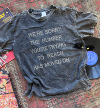 We're Sorry Mineral Wash Graphic Tee