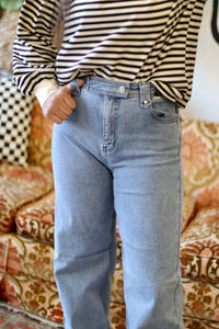 Medium Wash Wide Leg Jeans