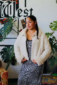 Penny Lane 2.0 Faux Fur Coat in Cream