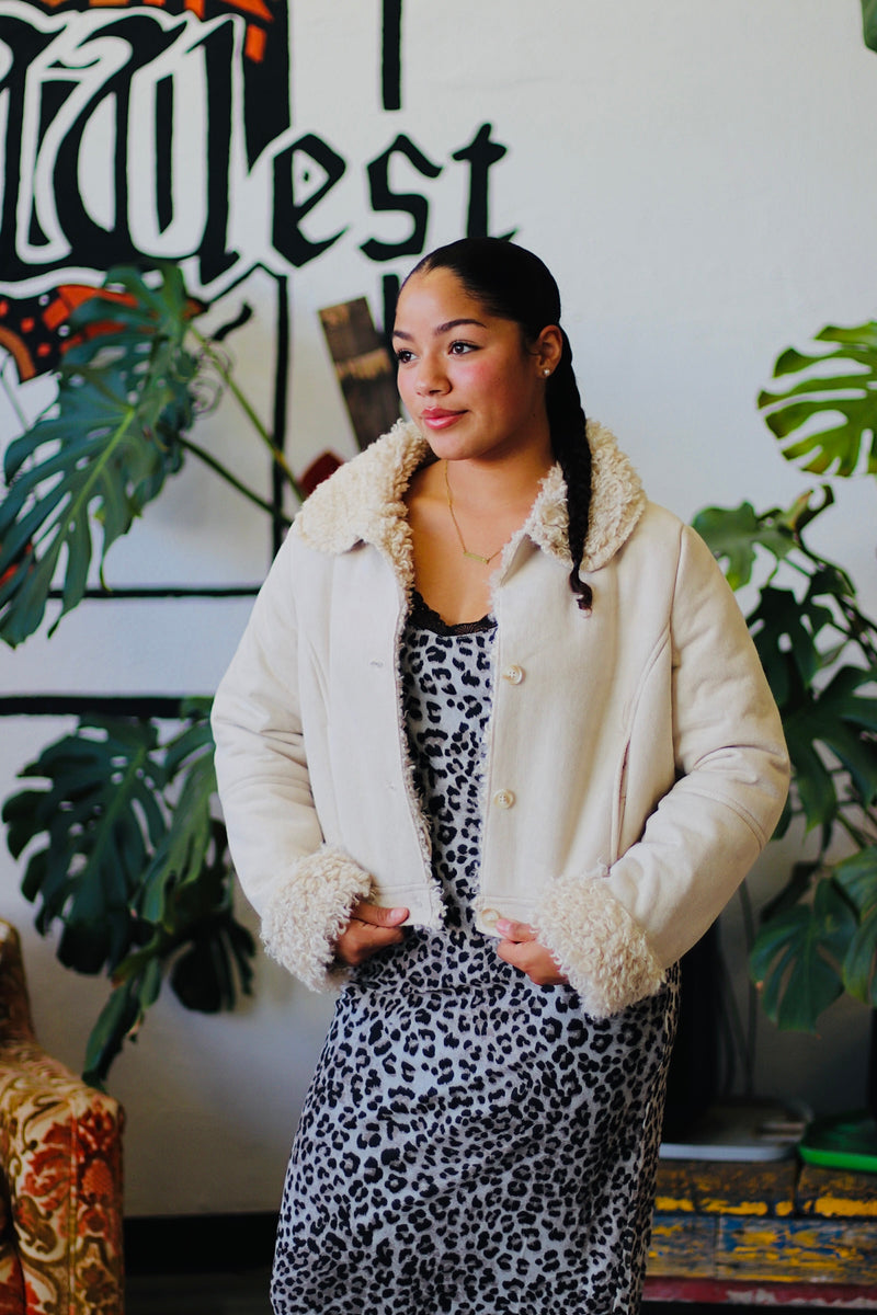 Penny Lane 2.0 Faux Fur Coat in Cream
