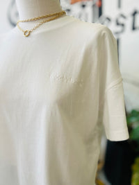Washed Good Vibes Tee + White