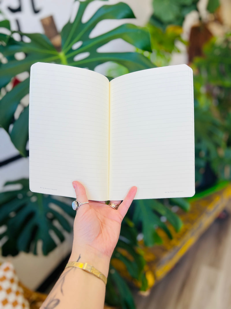 A5 Vegan Leather Notebook Dandelions