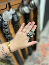 8 Ball Cherry Cuff Ring