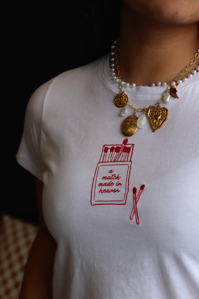 Matchbox White Casual Tee