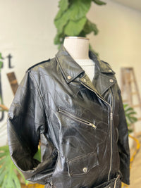 Vault | Leather Biker Jacket Large