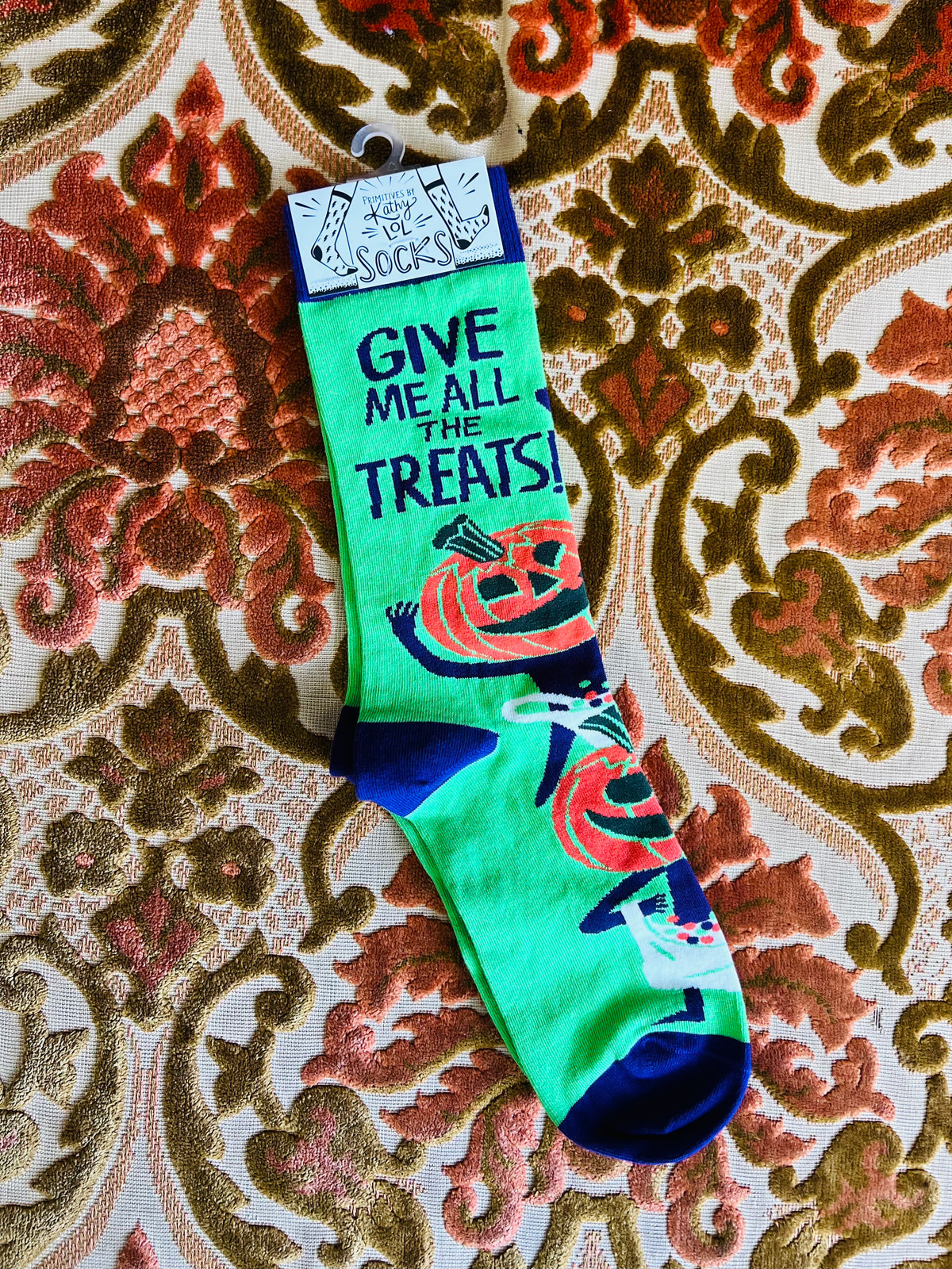 Give Me All The Treats Halloween Socks