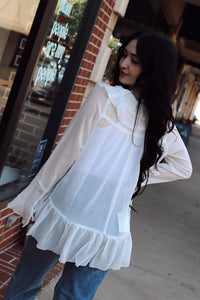 Tani Tunic Top + White