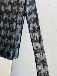 580 Lace Layering Top + Black