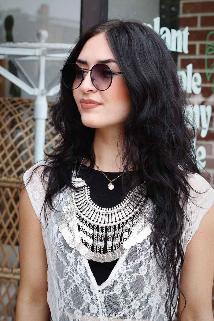 Large Coin Statement Necklace ( 2 Colors)