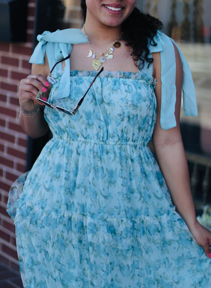 Fairy Floral Ruffle Maci Dress