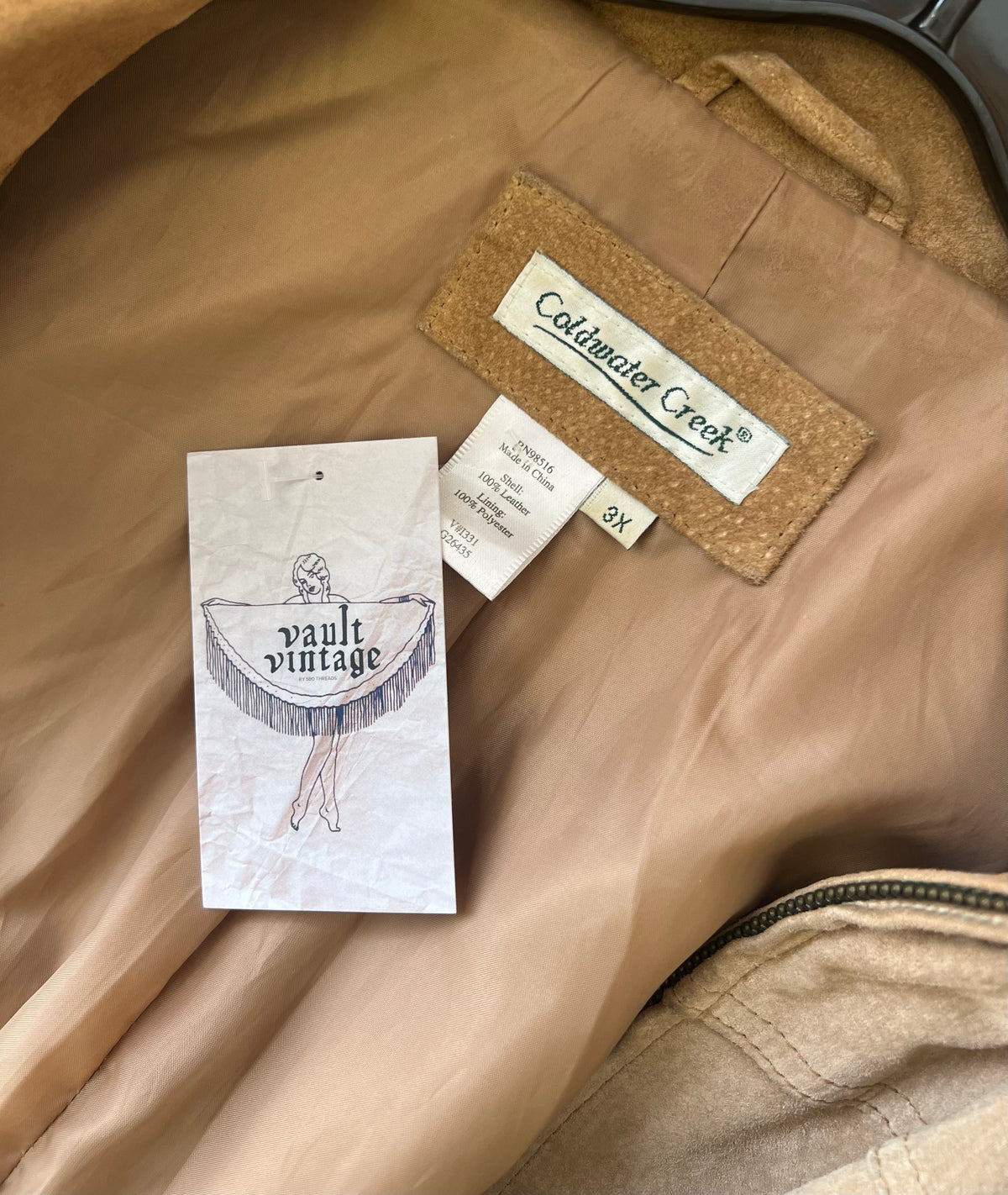Vault | Coldwater Creek Leather Jacket 3XL