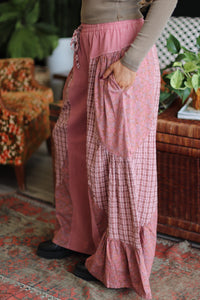 Poppy Patchwork Wide Leg Pants