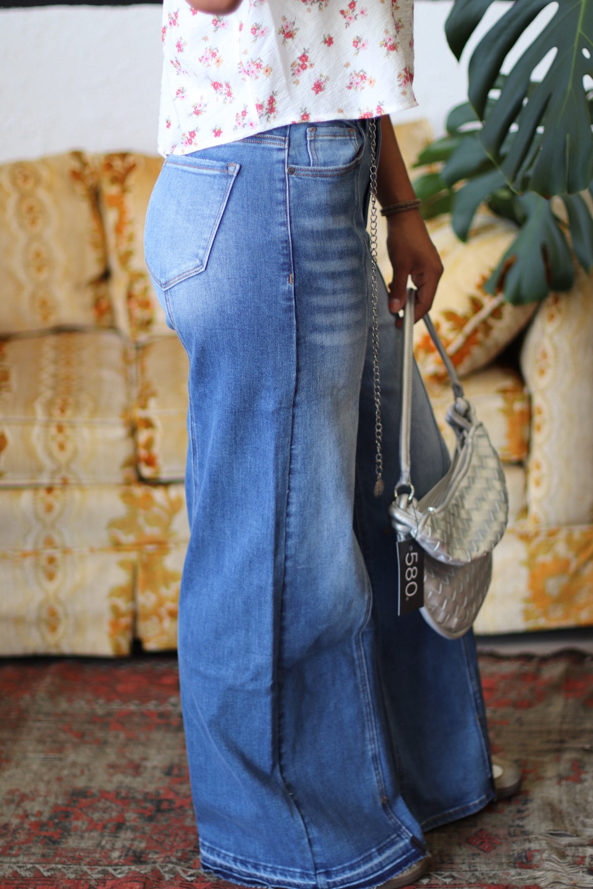Dazed & Confused Two Tone Wide Leg Jeans