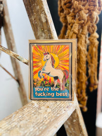 You're The F*cking Best Unicorn Card