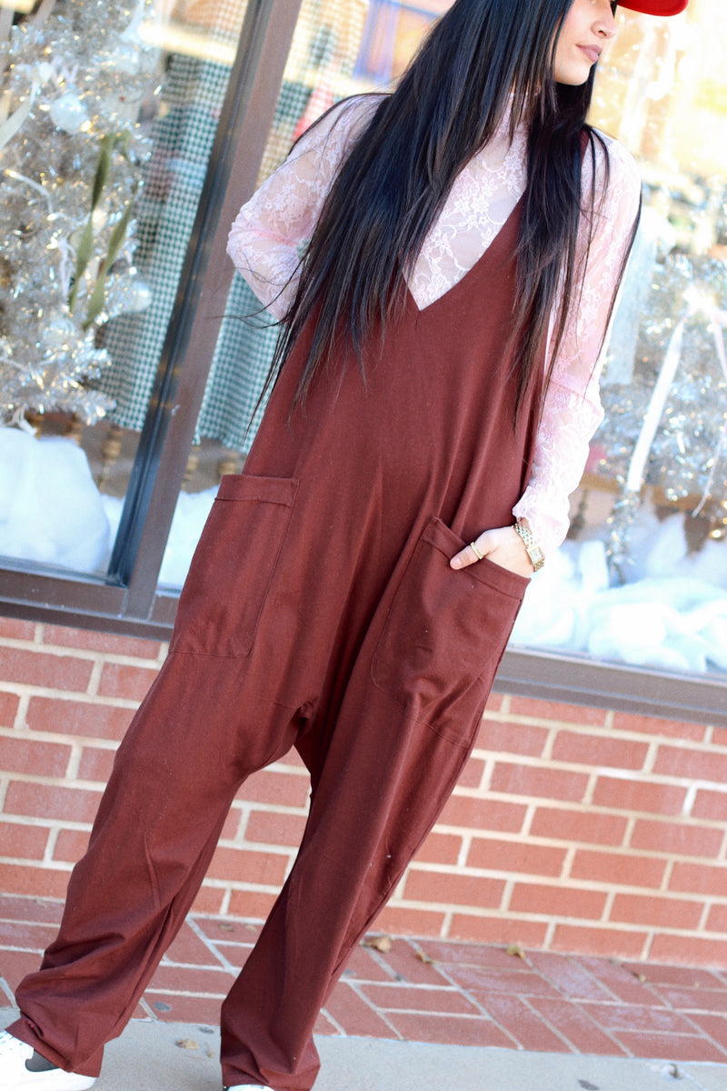 Casual Jumpsuit + Chocolate