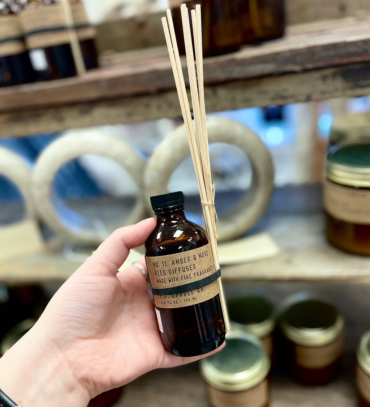 Amber & Moss - 3.5 oz Reed Diffuser - 580 Threads