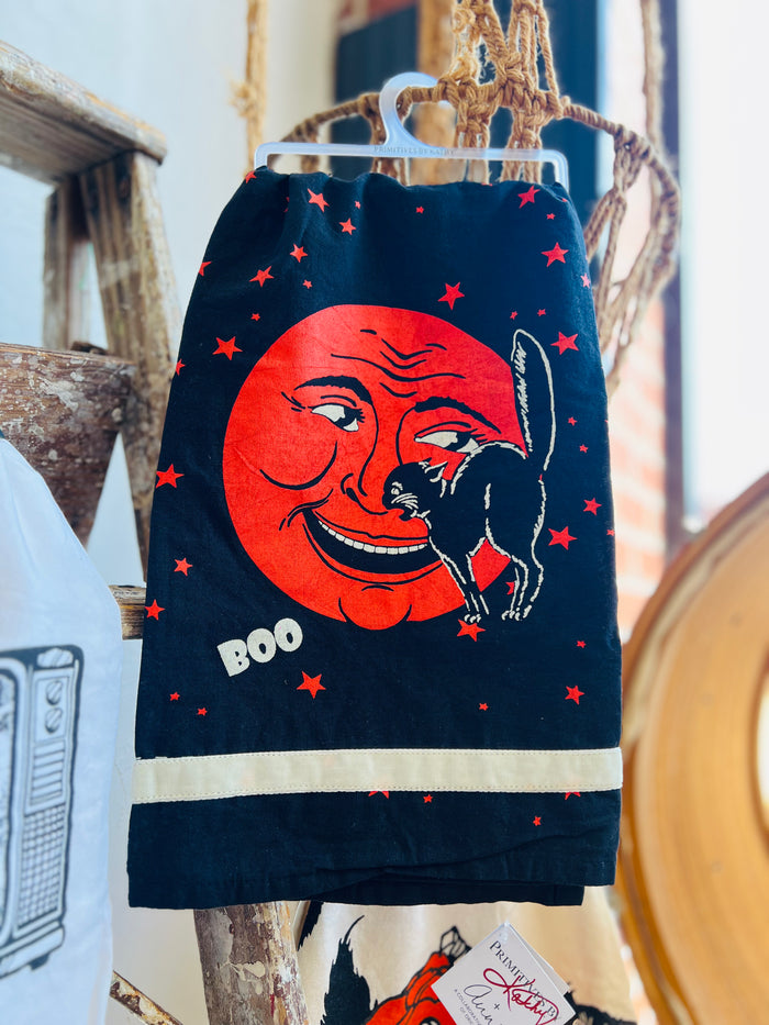 Vintage Boo Moon Kitchen Towel