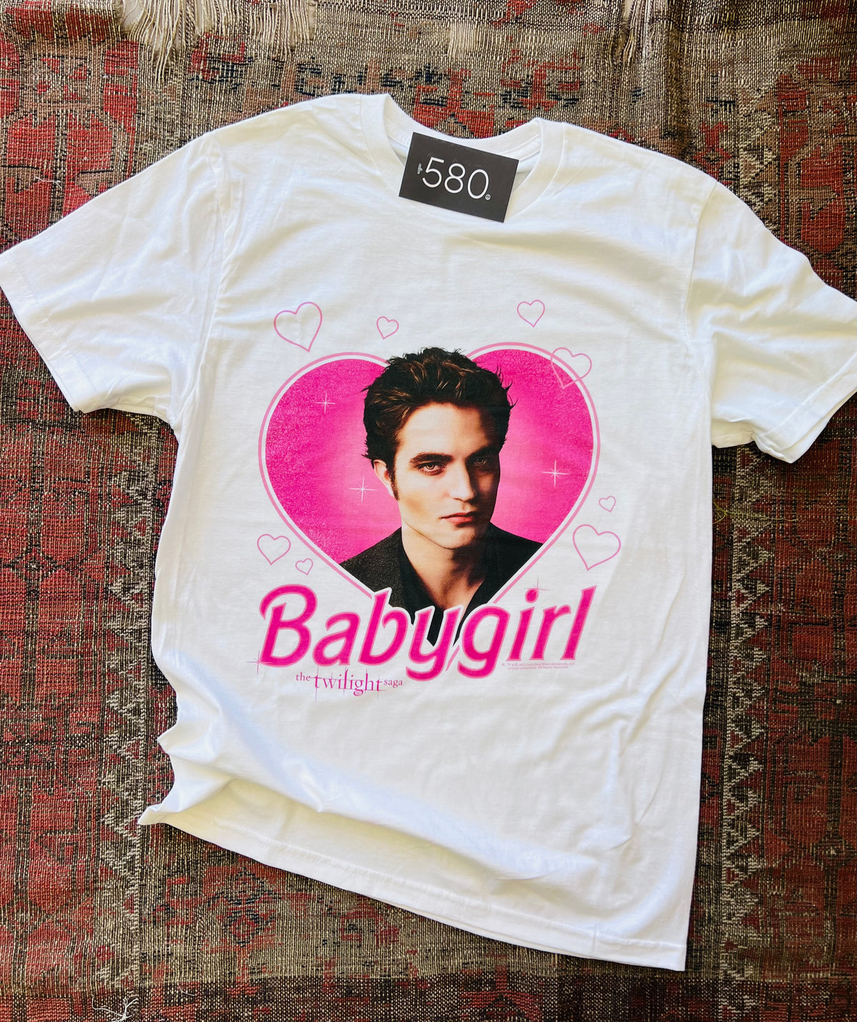 Edward Baby Girl Twilight White Graphic Tee