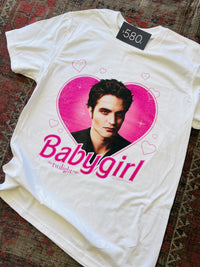 Edward Baby Girl Twilight White Graphic Tee