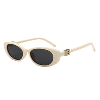 90s Slim Oval Nararow Women Fashion Sunglasses