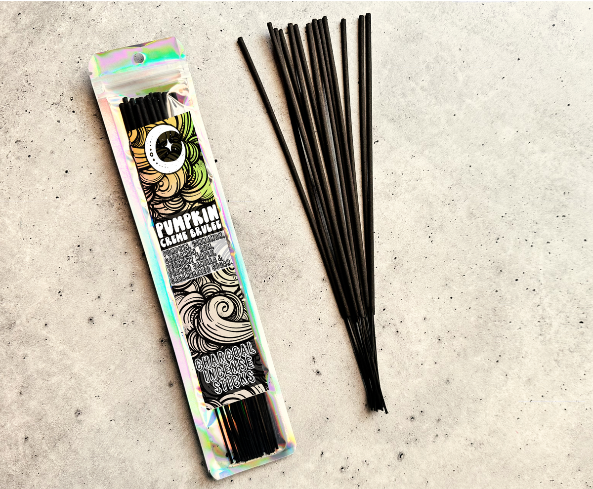 Pumpkin Creme Brulee | 9  Inch Incense Stick | Charcoal
