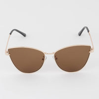 Cateye Metal Frame Sunglasses