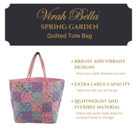 "Spring Garden" Quilted Tote Bag