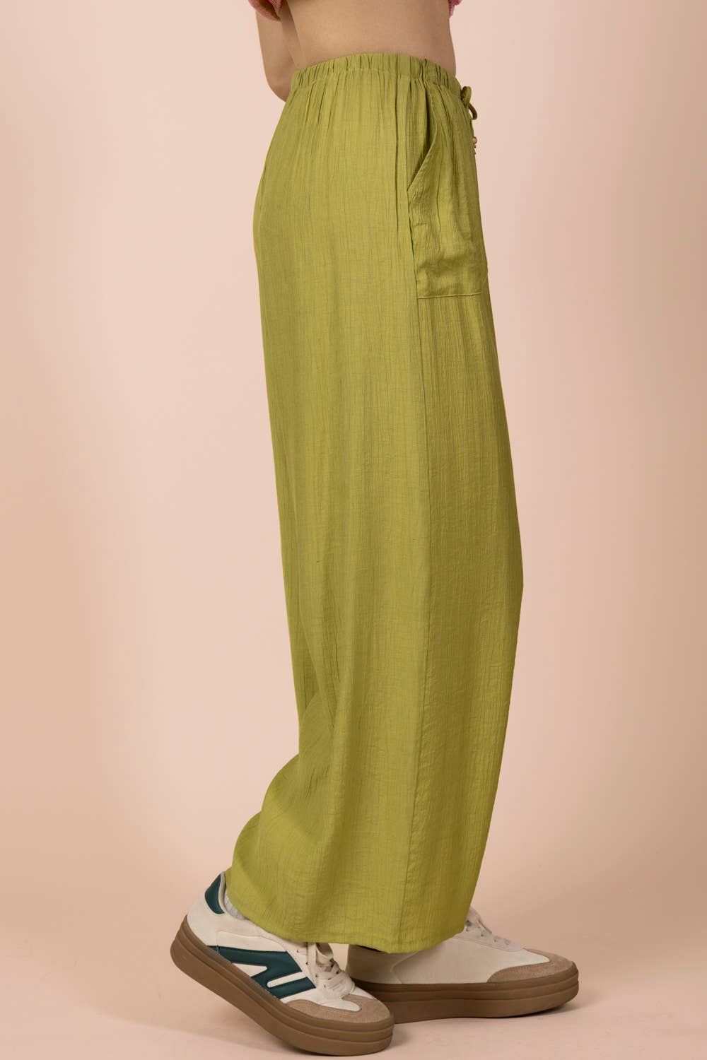 Allie Avocado Linen Pants
