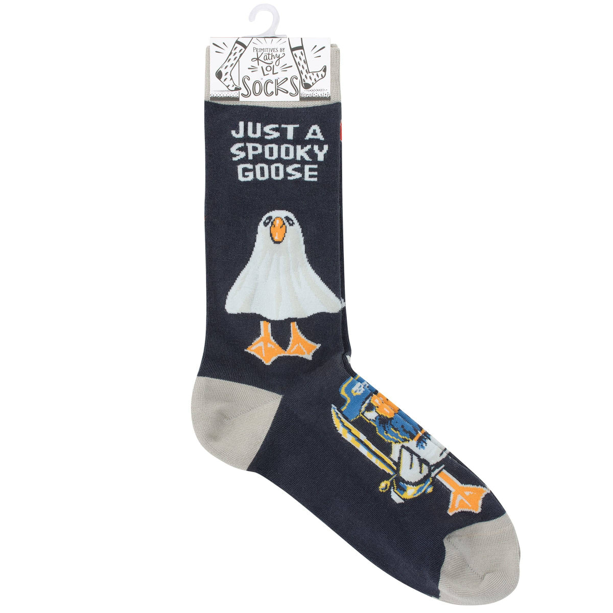 Just A Spooky Goose Halloween Socks