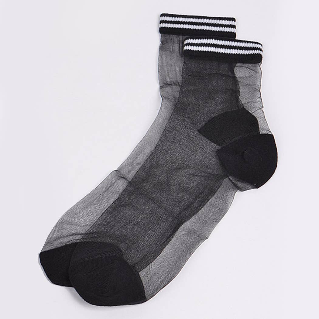 Black Sheer Socks