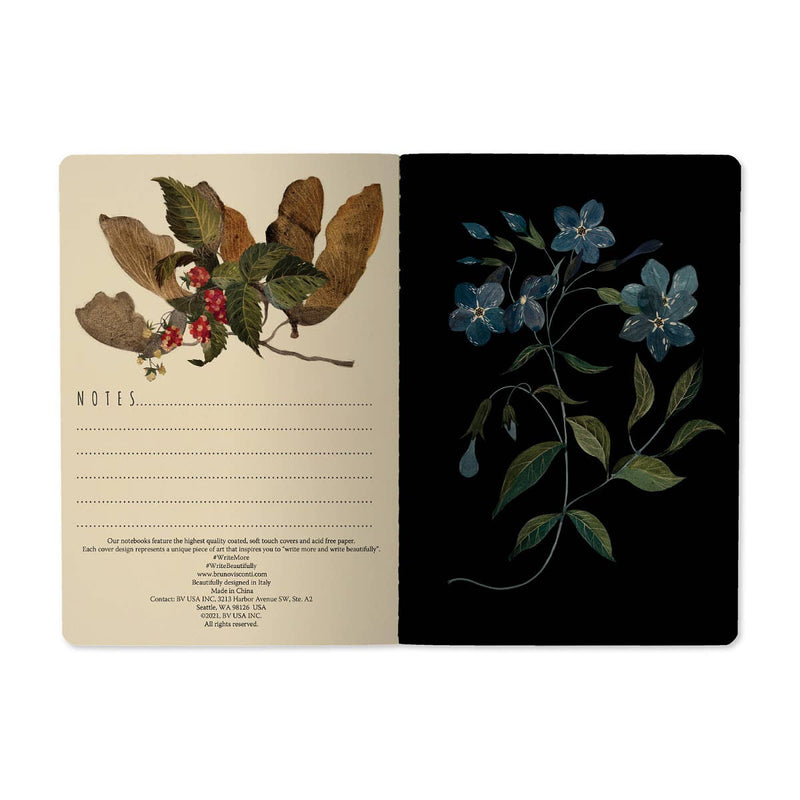 A6 Mini Passport Notebook Forest Flowers