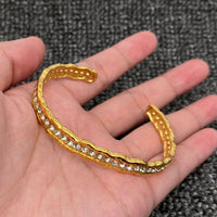 18K Gold Plated CZ Wrist Cuff