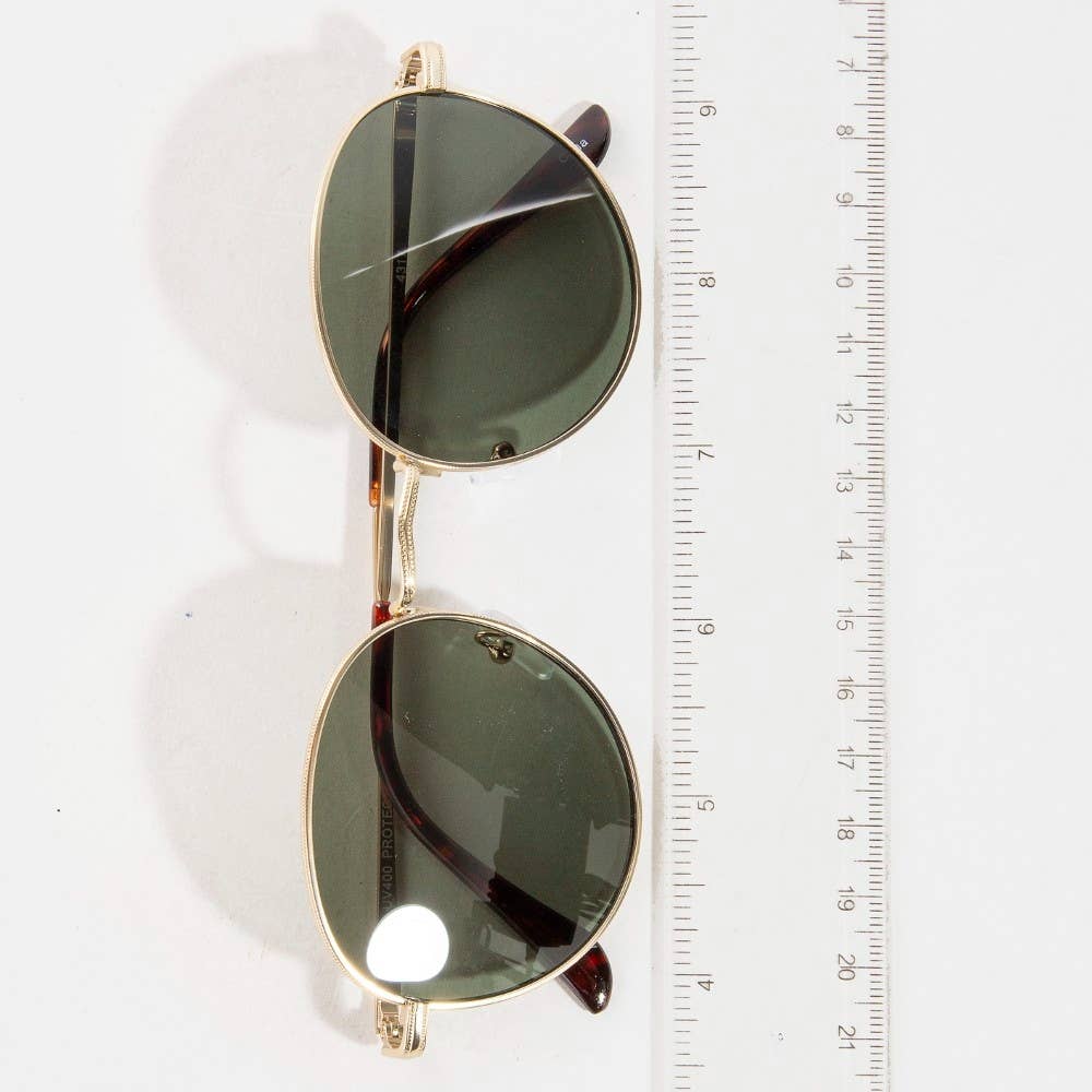 Thin Retro Round Sunglasses