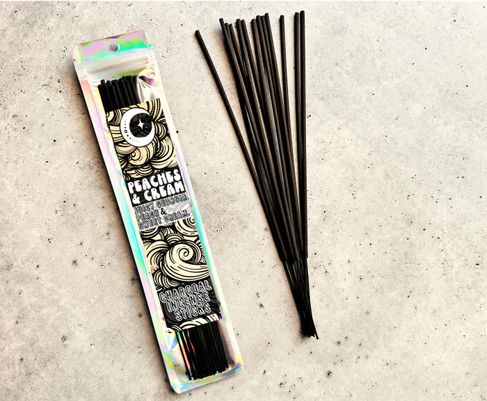 Peaches N' Cream | 9  Inch Incense Stick | Charcoal Incense