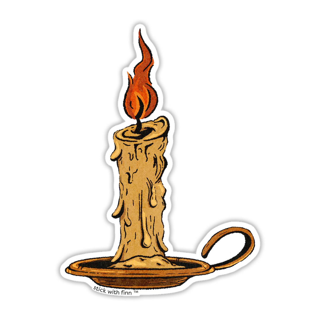 Cozy Candle Sticker