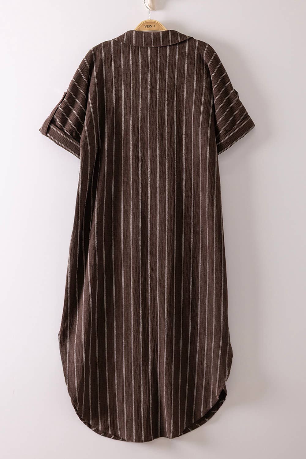 Wander Striped Dress in Brown